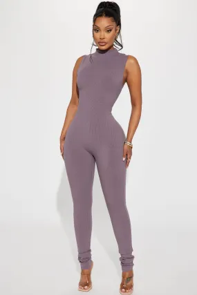 Amber Snatched Jumpsuit - BarkBrown