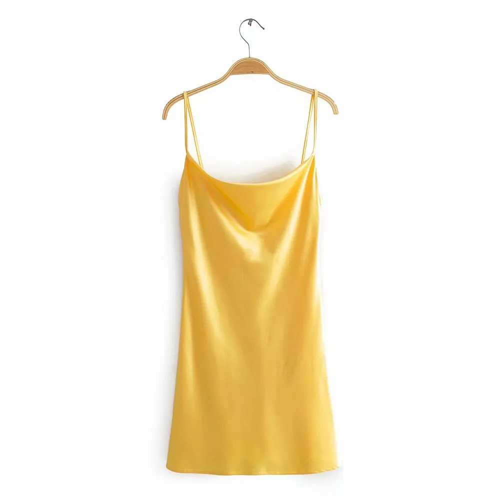Amozae--hoco dresses     v-neck spaghetti strap party dress women Club night solid silk female short dress Summer beach ladies mini dress Bodycon