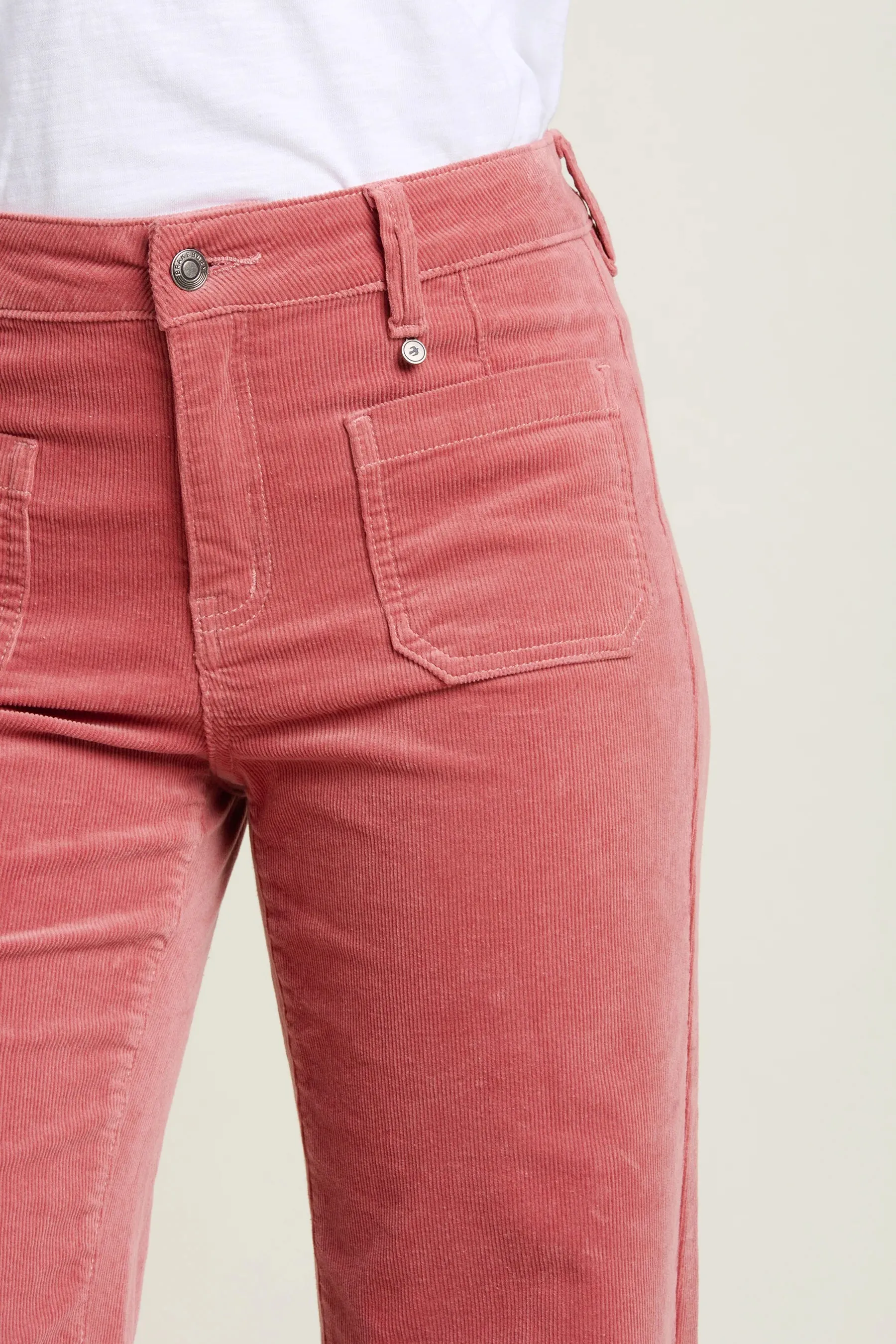Brakeburn Kickflare Cord Trouser - Pink