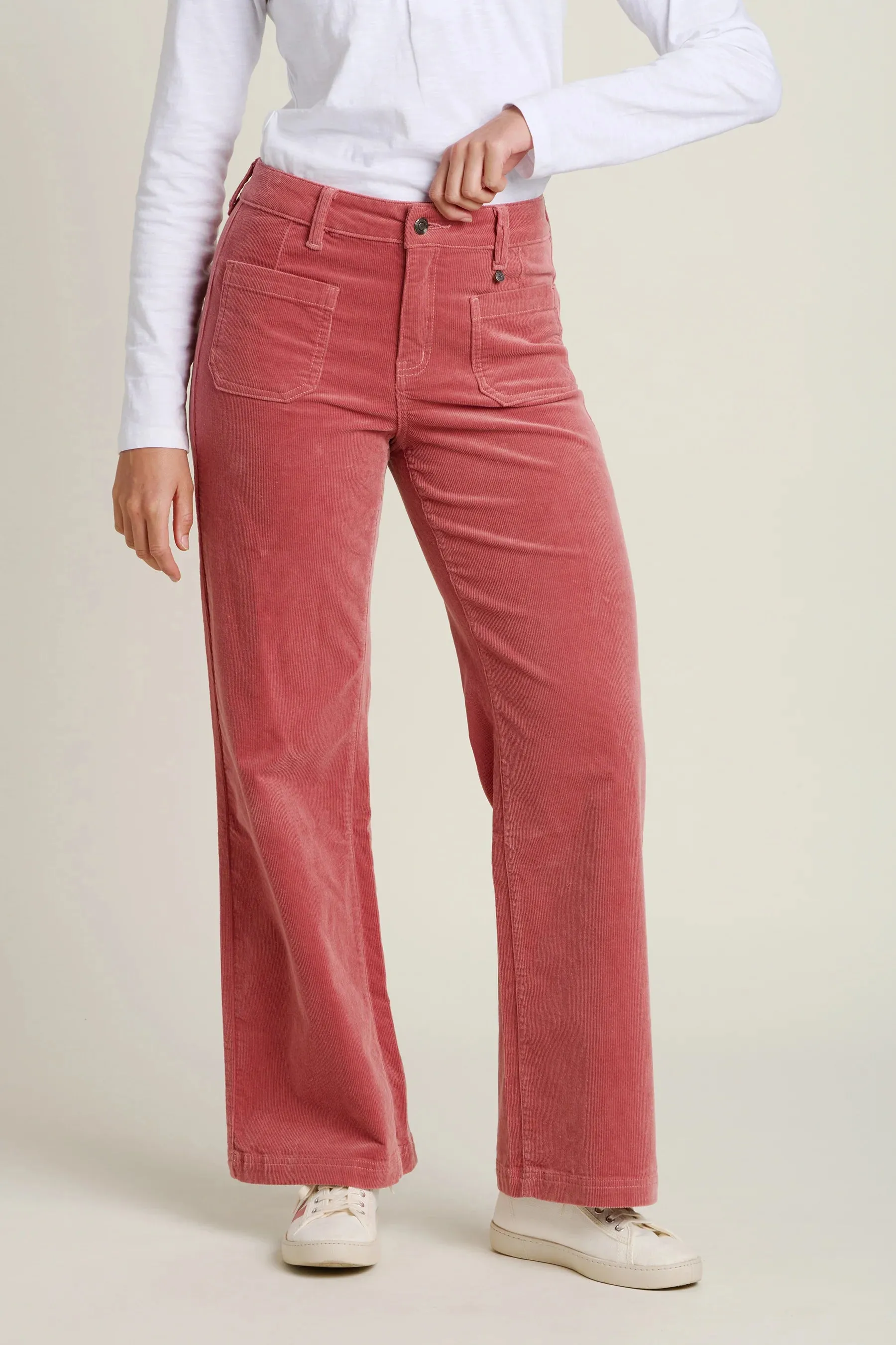 Brakeburn Kickflare Cord Trouser - Pink