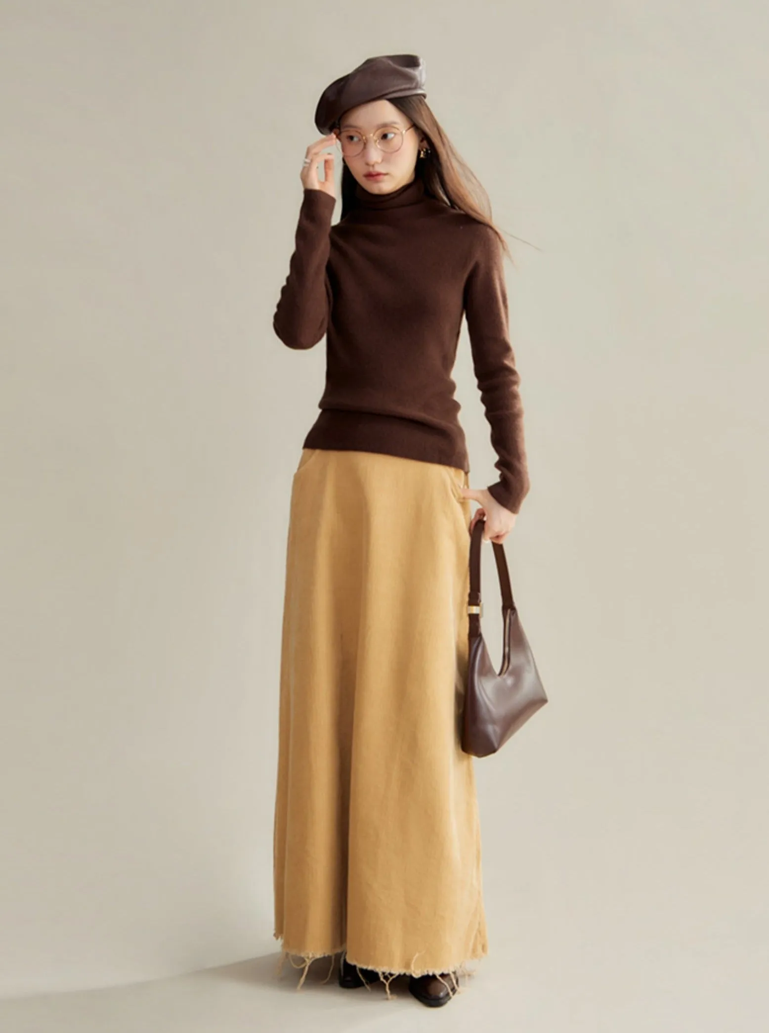 Classic French-Inspired Turtleneck Sweater