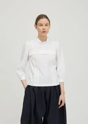 Cotton Broad Turtleneck Top