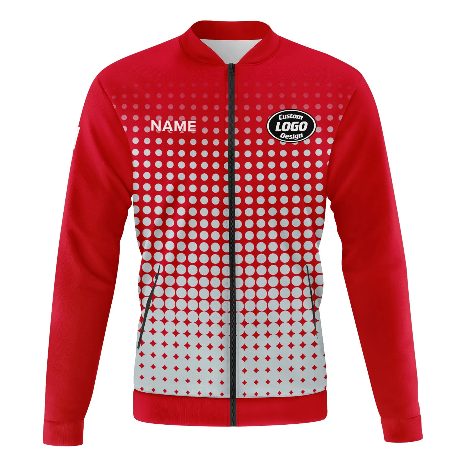 Custom Jacket Bomber Full-Snap Varsity Letterman Personalized Jacket PR092-D020346-1