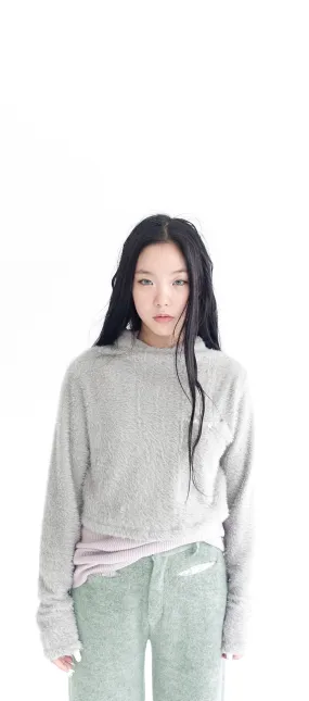 [FAERIE] FW 24 (fa.er.ie) fluffy long turtleneck (grey)