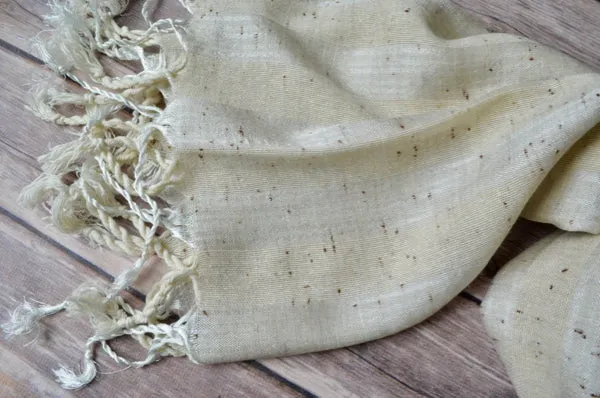 Hand-loomed Silk Scarf - Speckled