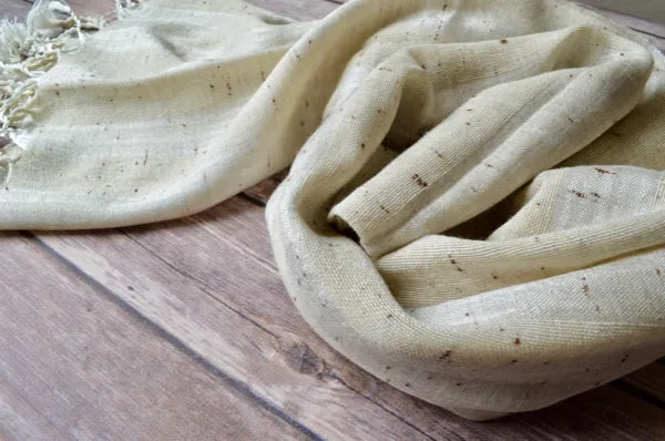 Hand-loomed Silk Scarf - Speckled