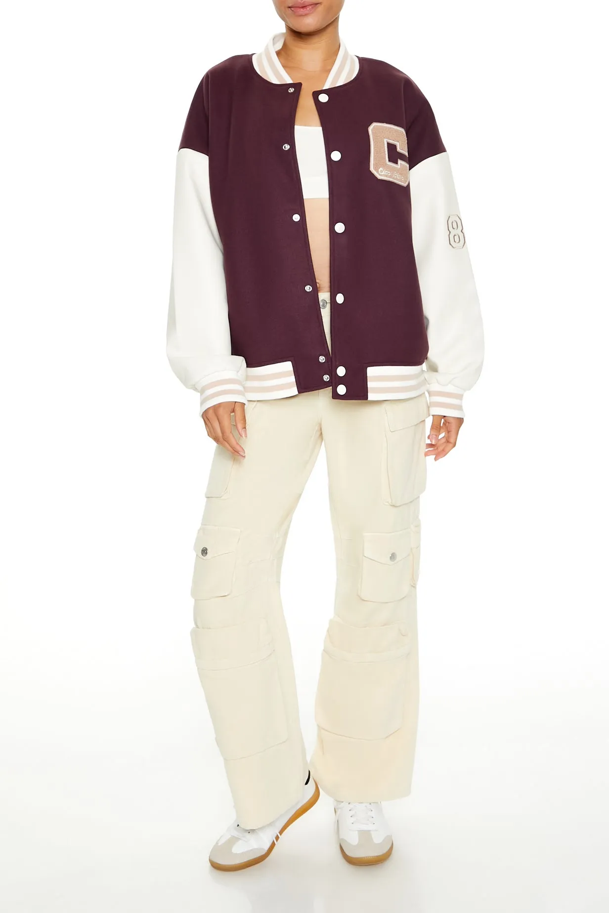 Italia Chenille Embroidered Varsity Jacket