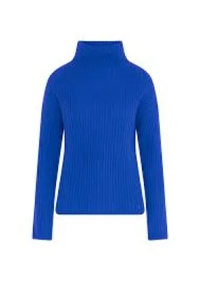 LONA Turtleneck Sweater in Cobalt