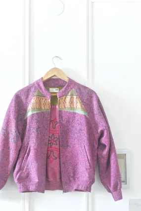 Medium, Adeline Jacket in a beautiful Vintage Print, Quilted Cotton Kantha