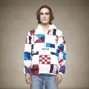 Men's Flag Print Pullover Windbreaker Jacket  - FINAL SALE