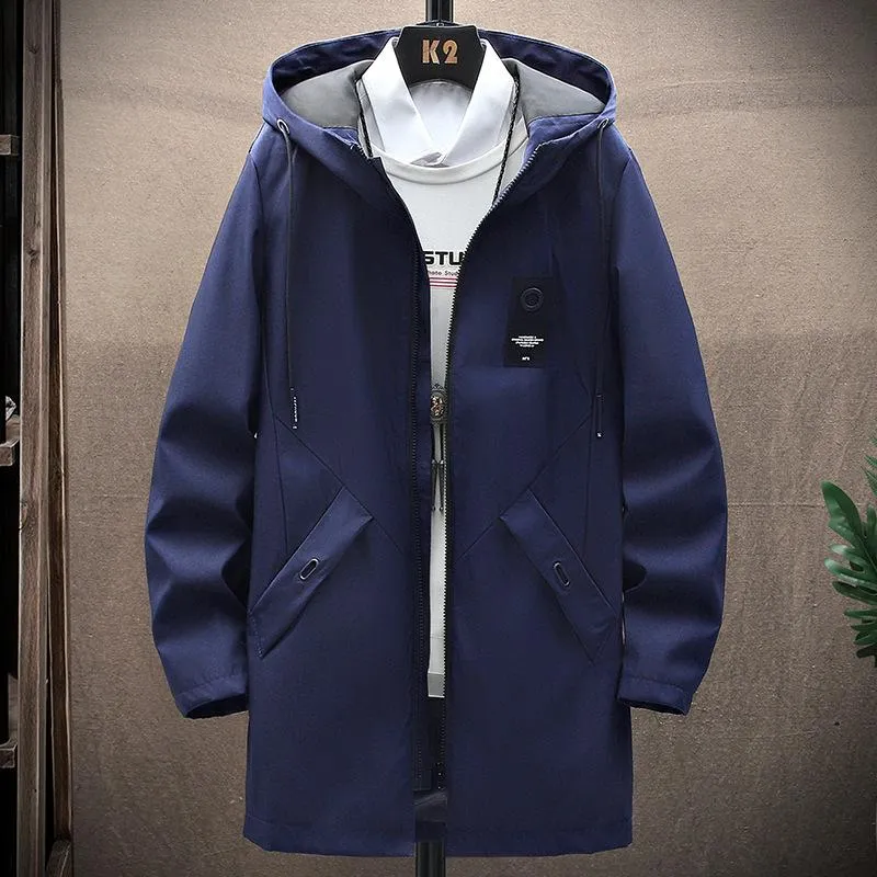 Men's Fleece Mid-length Hooded Jacket 42945200YM