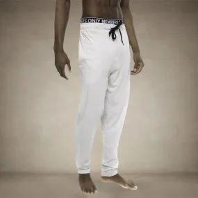 Men's Heather Contrast Elastic Sleep Pants - Grey Black - FINAL SALE