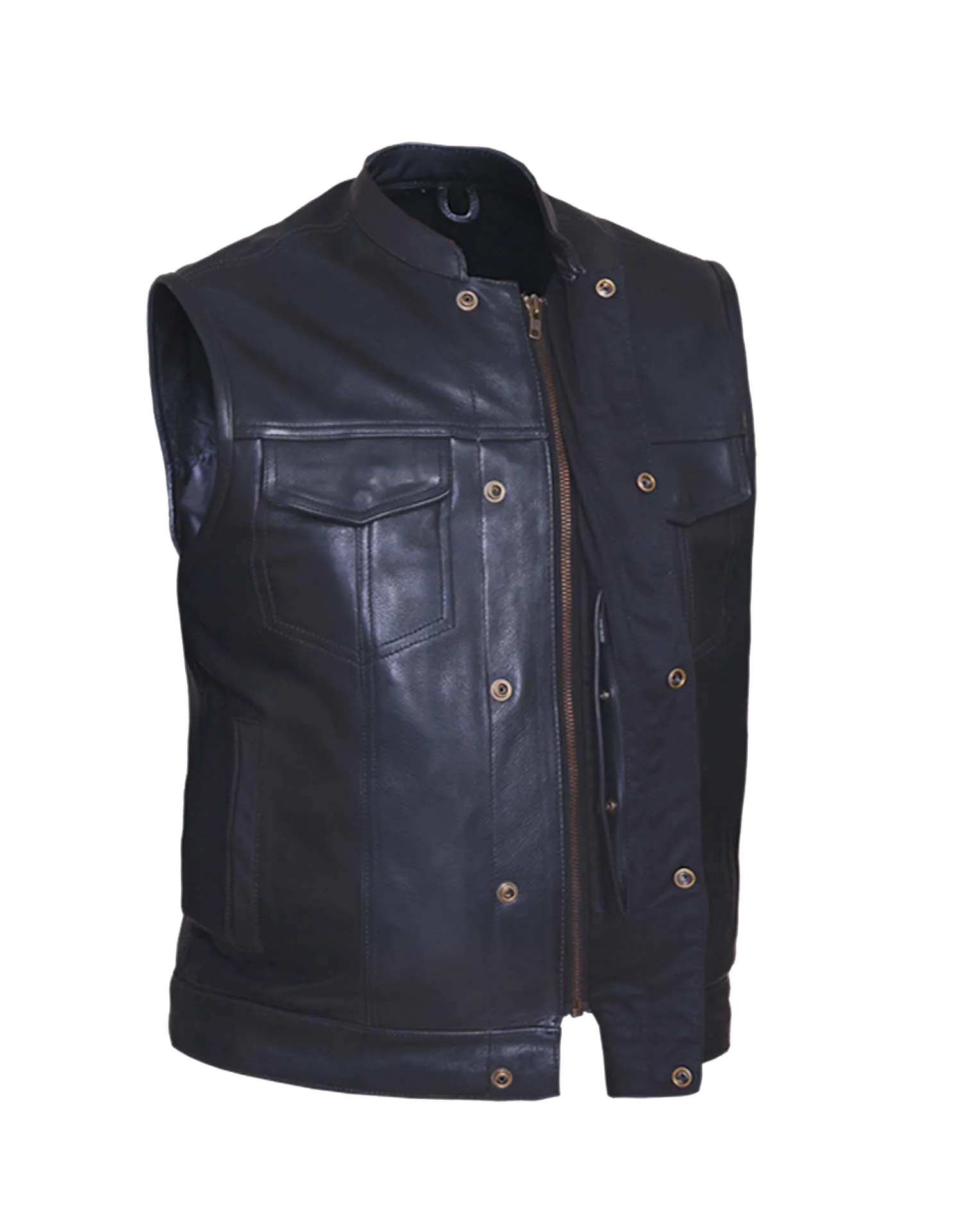 Men's Leather Club Vest 6655
