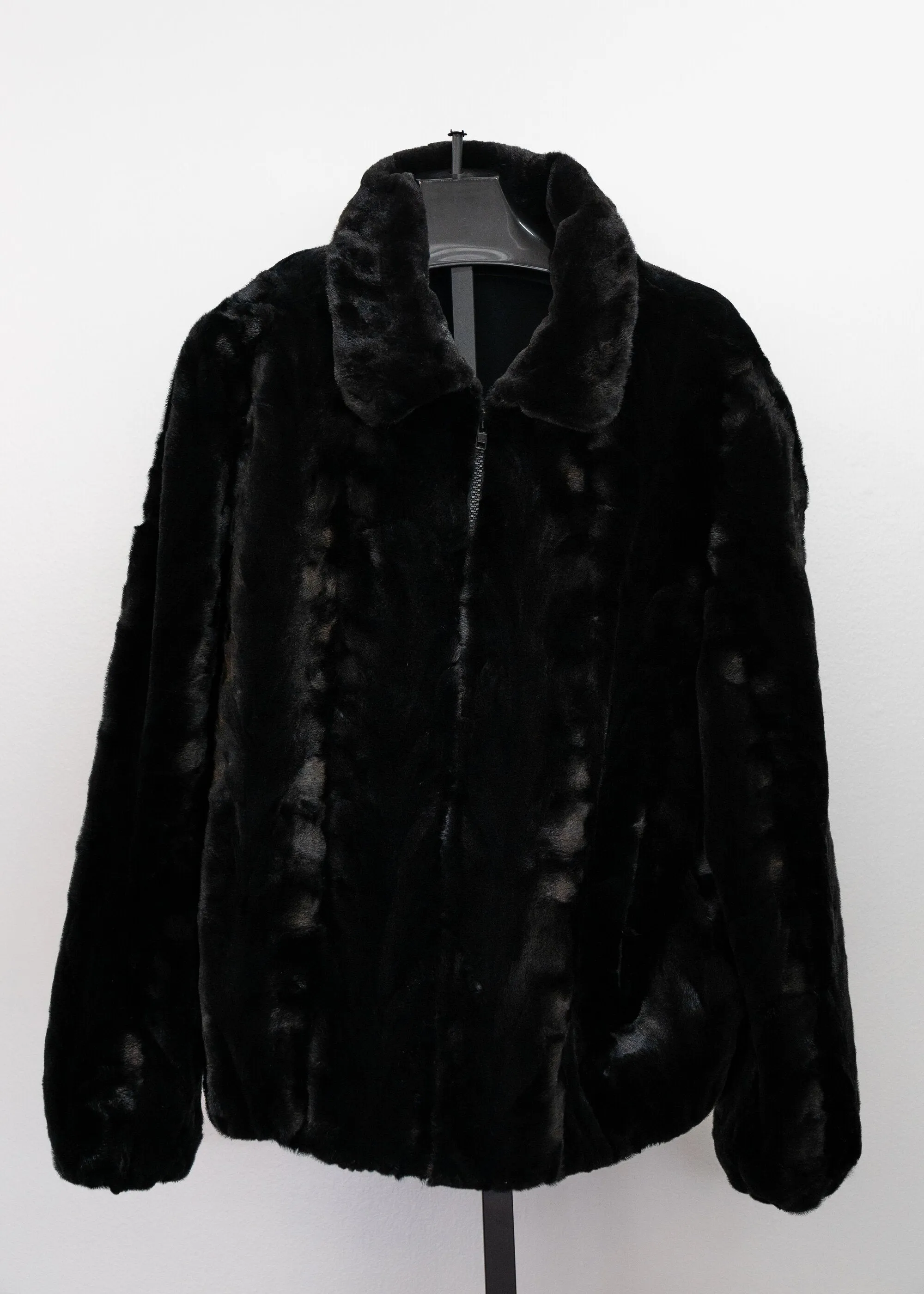 Men's Mink Sheared section Bomber Jacket