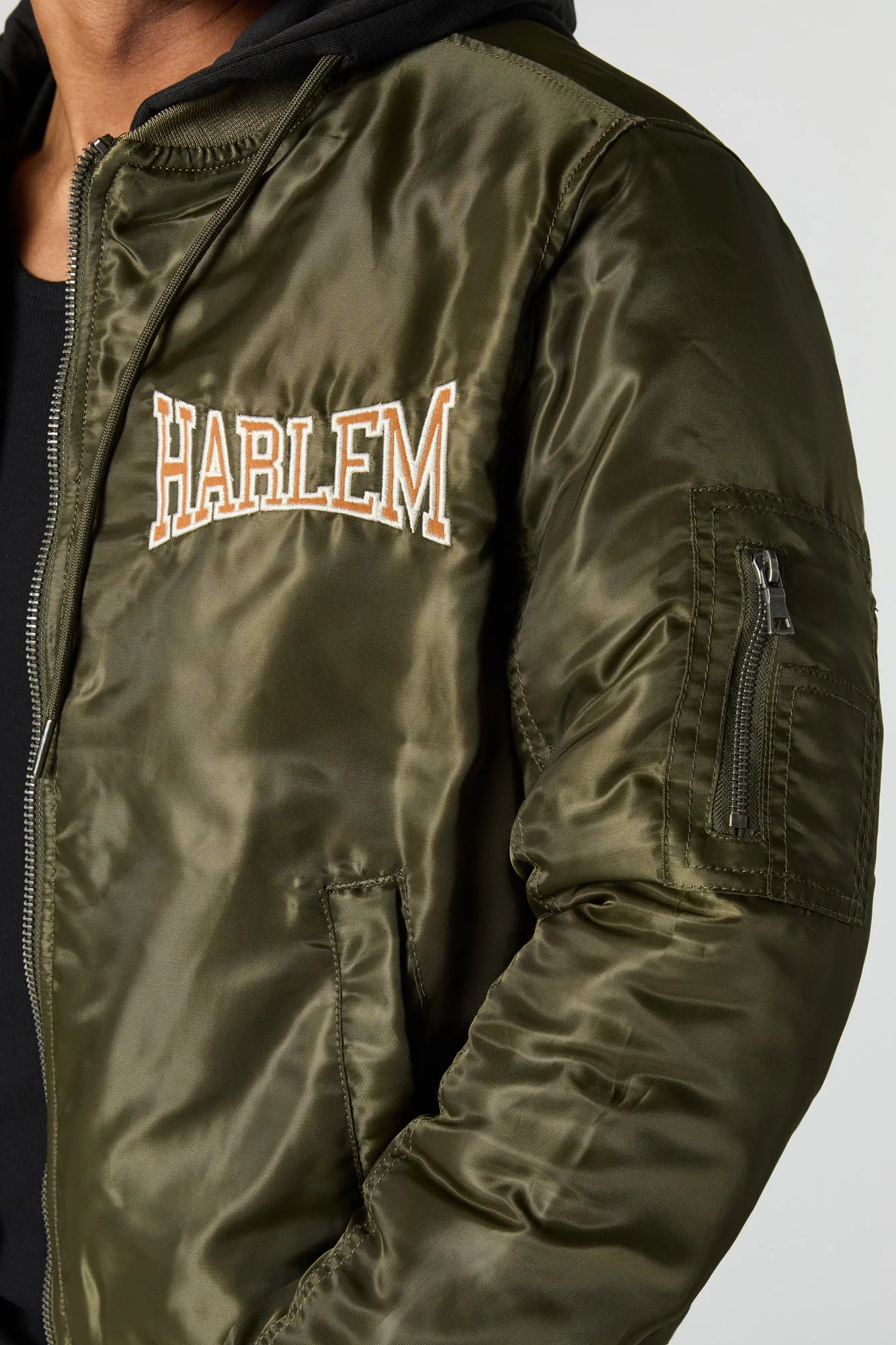 New York Embroidered Bomber Jacket