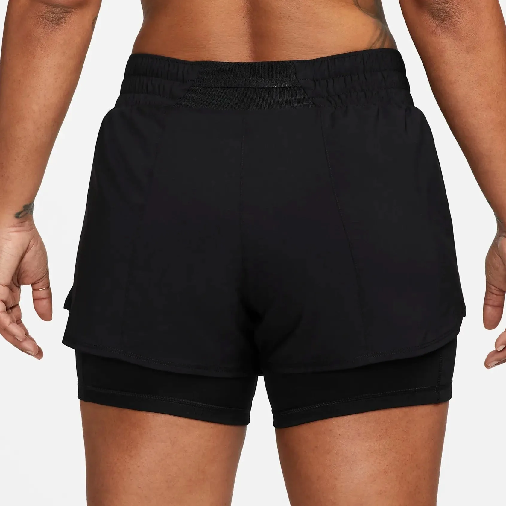 Nike One Womens Dri-FIT Mid-Rise 3inch 2-in-1 Shorts