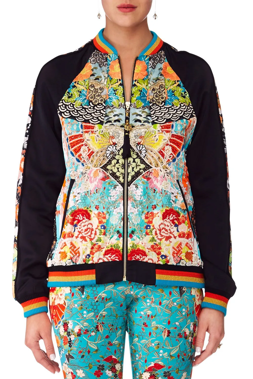 OVERSIZED BOMBER GALAXY GIRL