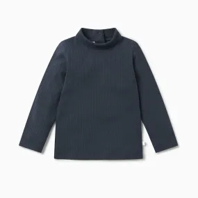 Ribbed Turtleneck Top