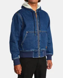 RVCA Chainmail Hooded Jacket - Rinse