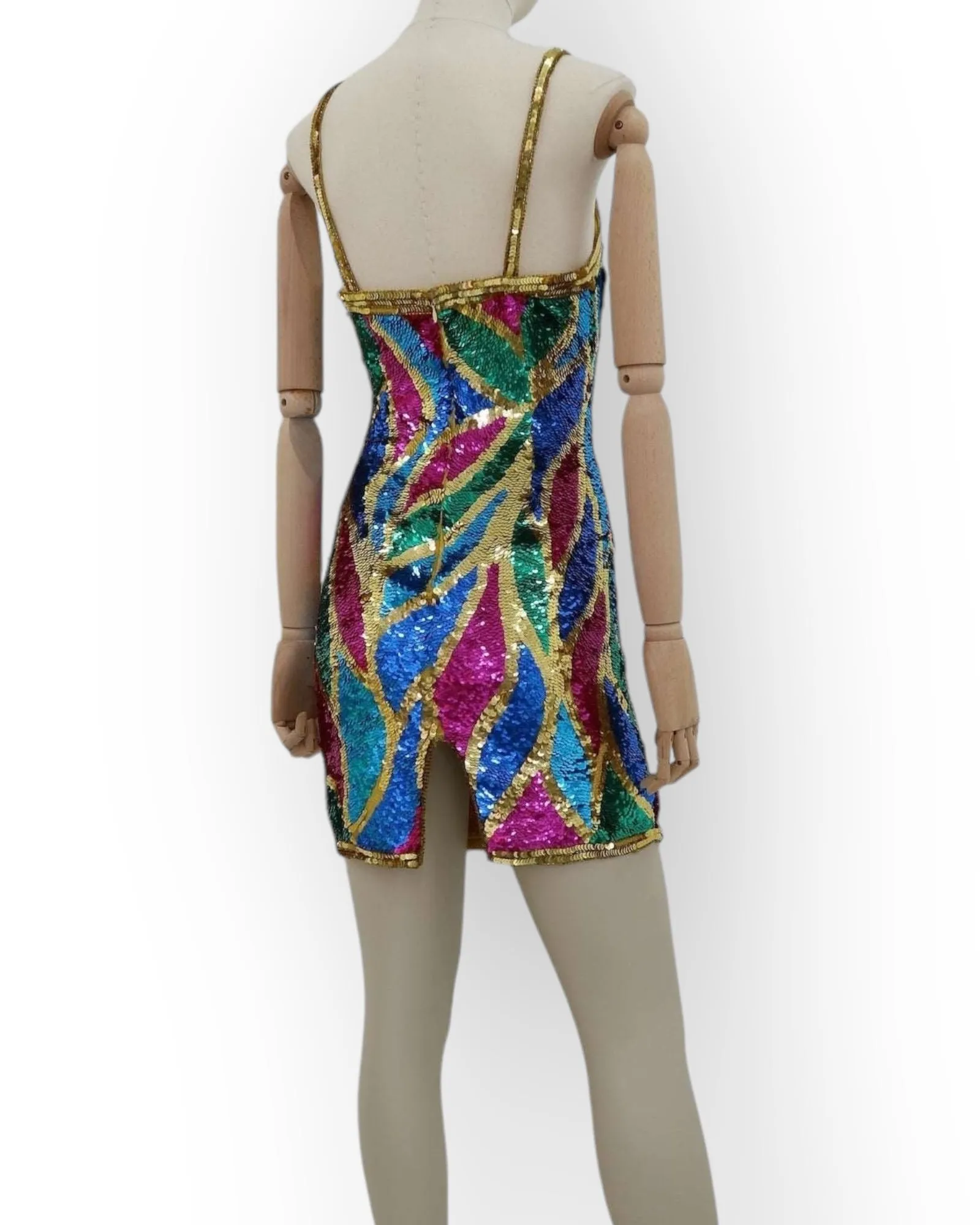 Silk & Sequins Vintage Dress by Sean Collection