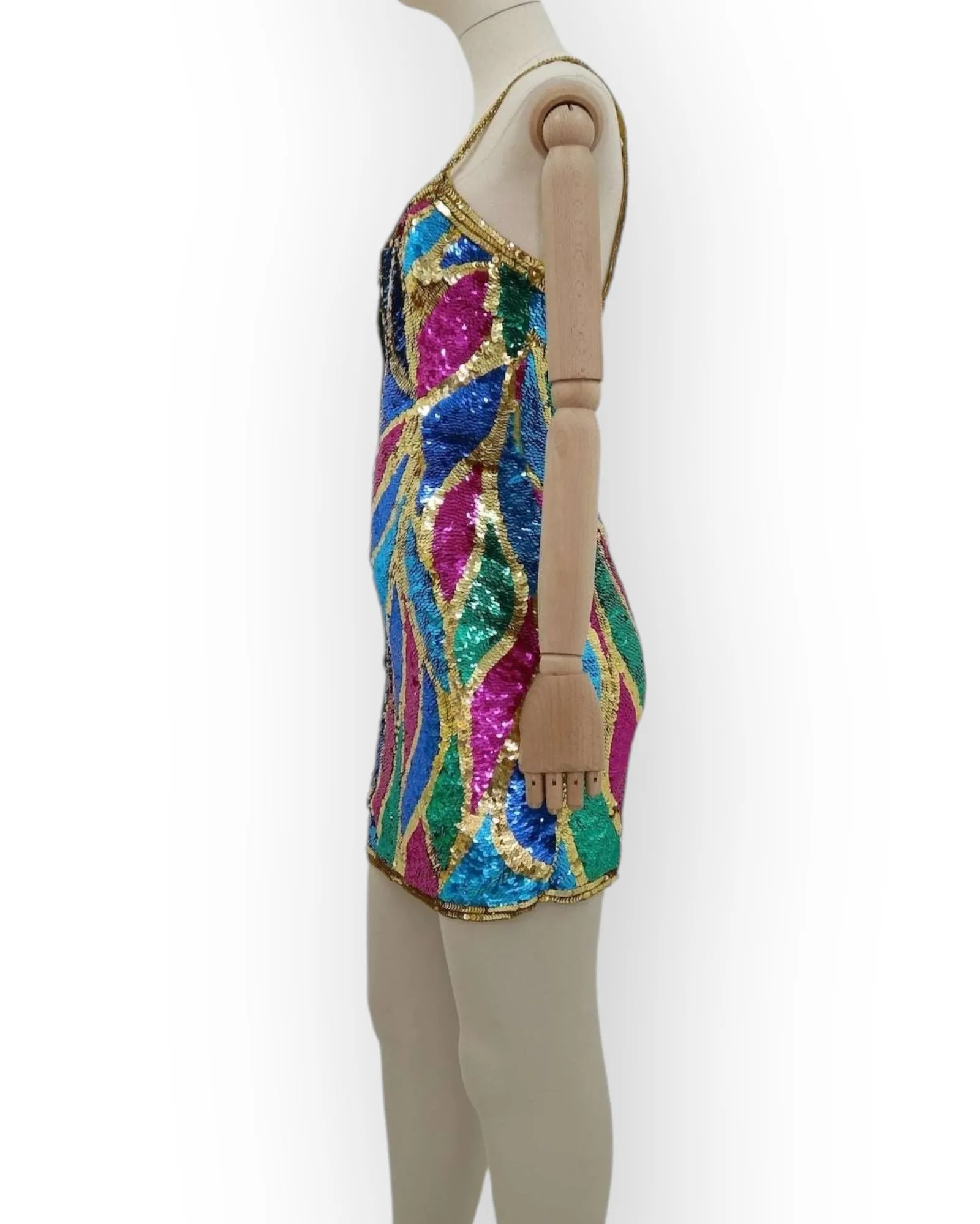 Silk & Sequins Vintage Dress by Sean Collection