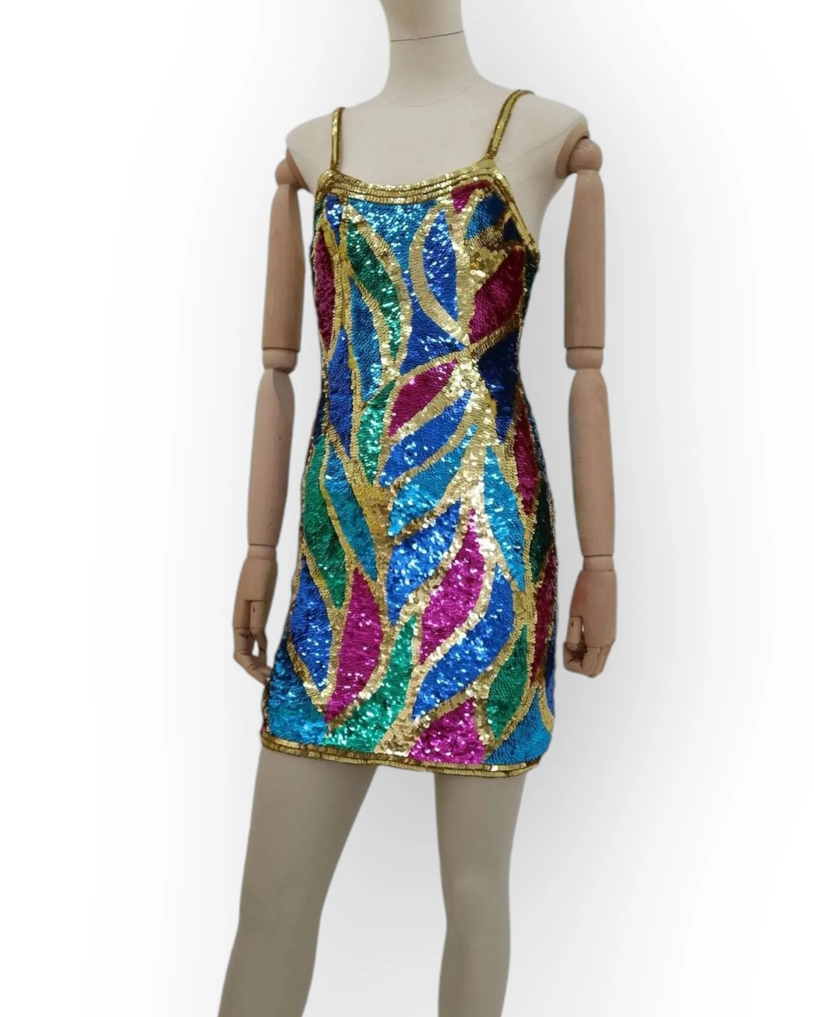 Silk & Sequins Vintage Dress by Sean Collection