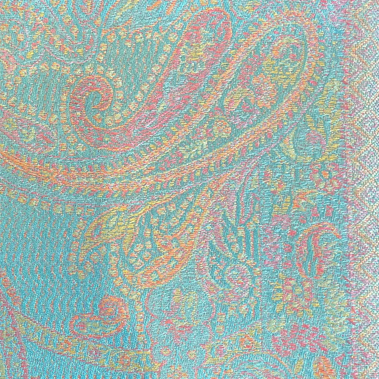 Silk Jacquard Long Scarf - Various Colours