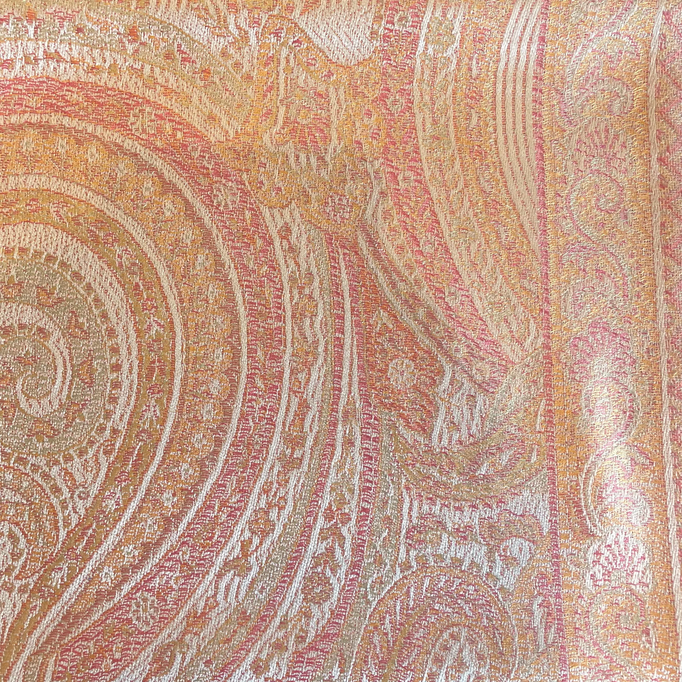 Silk Jacquard Long Scarf - Various Colours