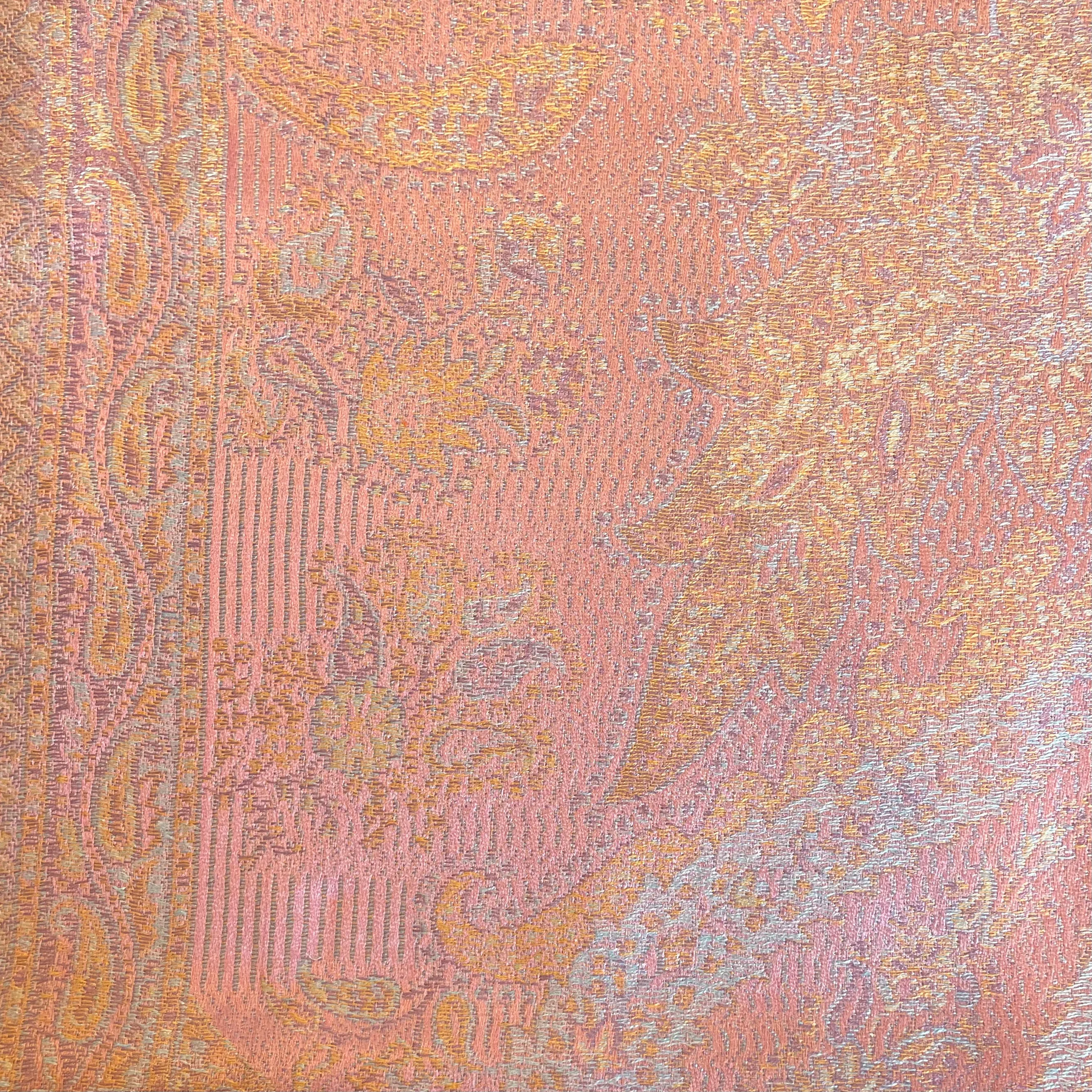 Silk Jacquard Long Scarf - Various Colours