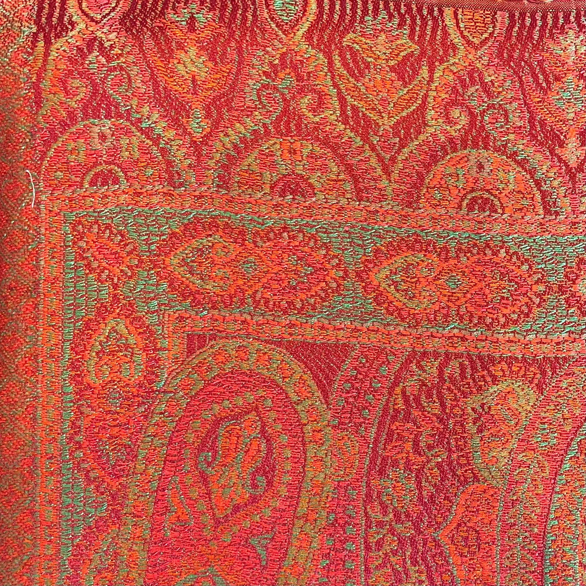 Silk Jacquard Long Scarf - Various Colours