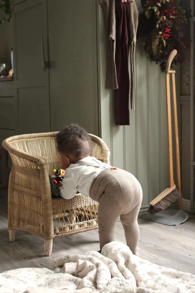 Silly Silas Tights Footed with feet | Peanut Blend