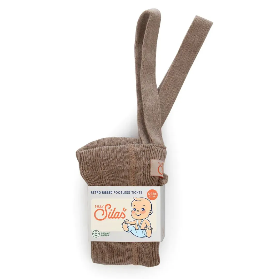 Silly Silas Tights Footless without feet | Cocoa Blend