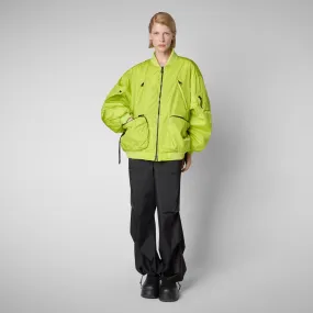 Unisex bomber jacket Usher in lichen green