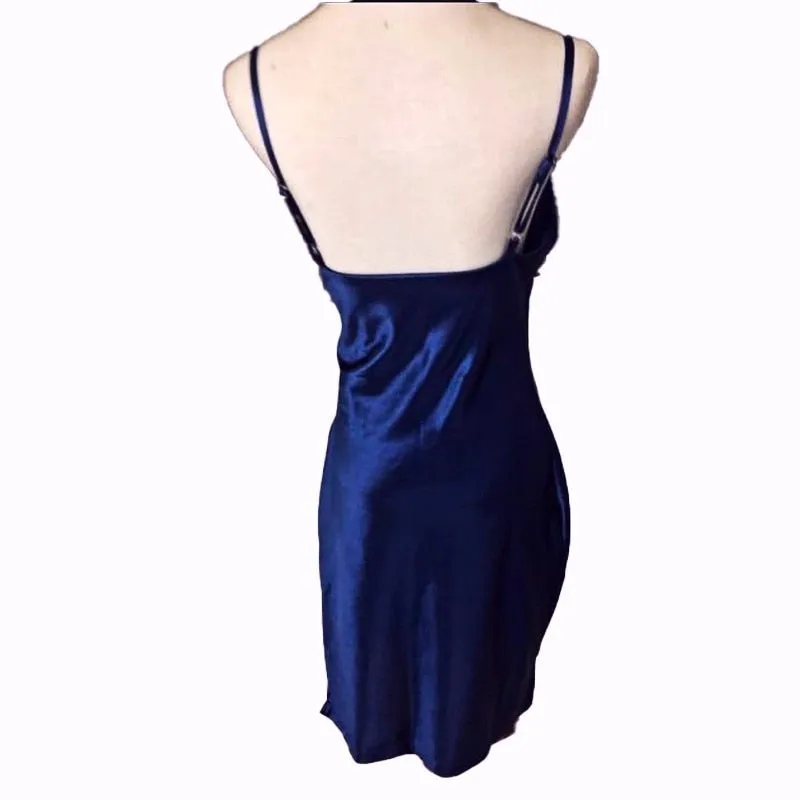VenusFox Summer Sleeveless Spaghetti Strap Black Silk Long Dress Sexy Backless Elegant Satin Bodycon Party Dress Woman Split Midi Dresses
