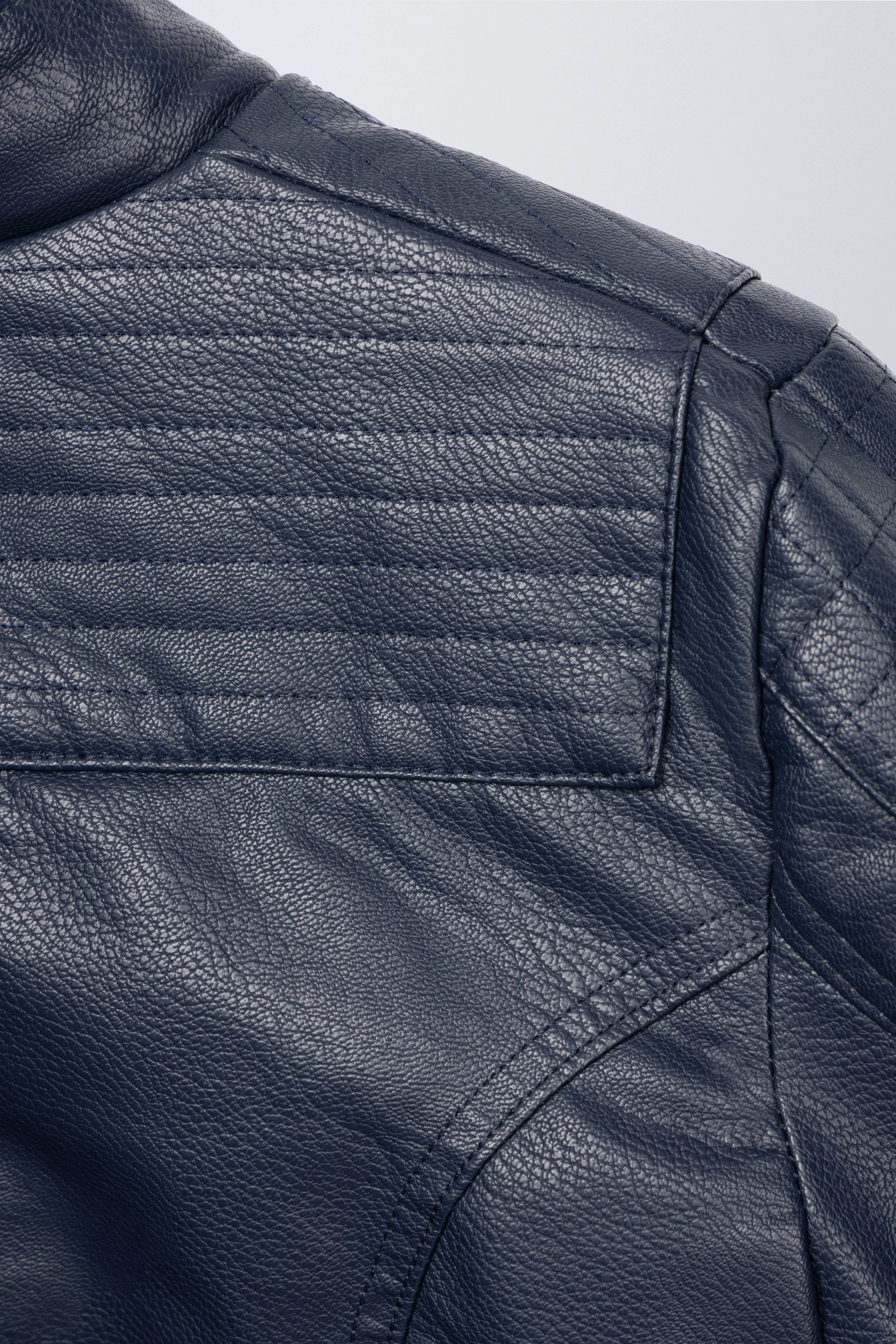 X RAY Boys Motorcycle PU Leather Jacket With Knit Hood