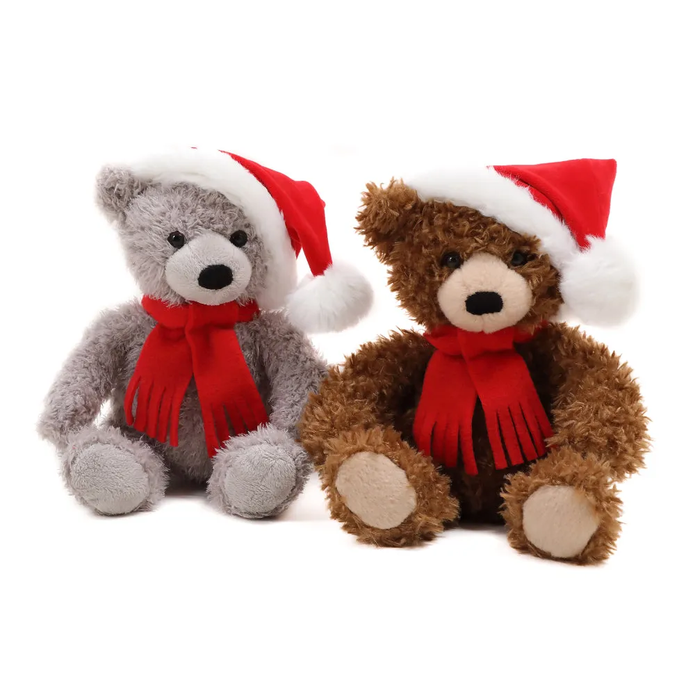 Xmas Junior Bear Mocha 10"